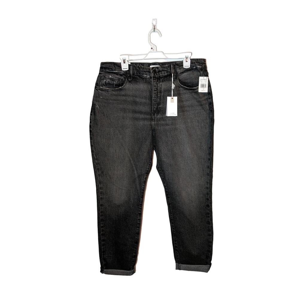 NWT Good American Good Girlfriend High Jeans